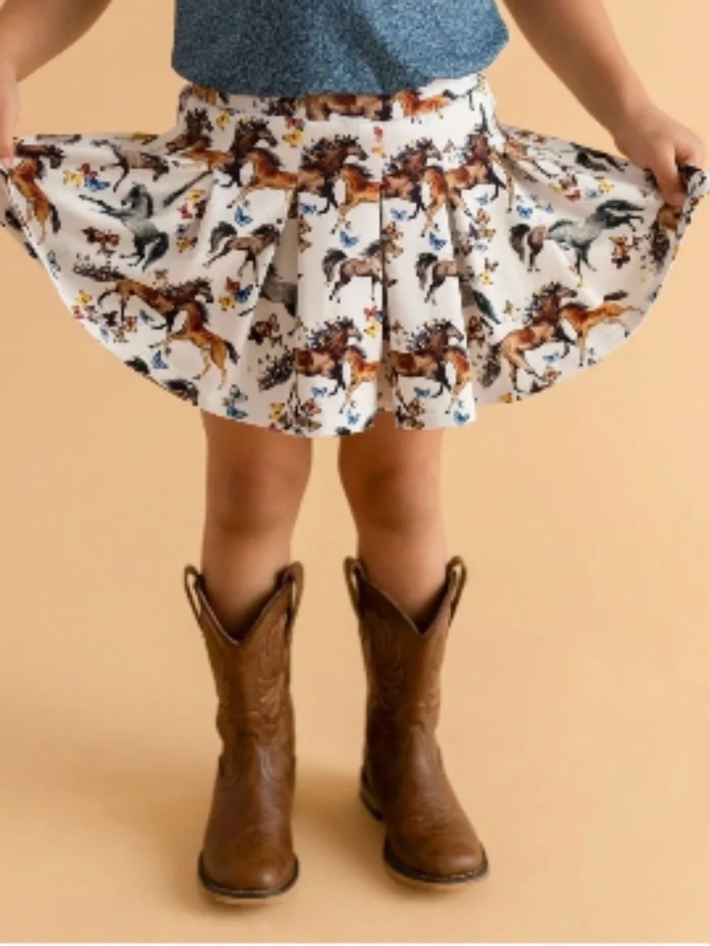 Posh Peanut Claire French terry skirt 2T